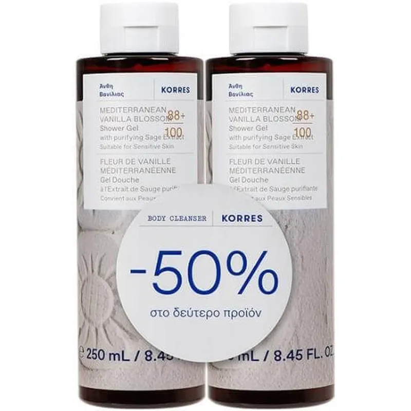Popular Gel de duș KORRES Vanilla Blossom 250ml (-50% la al doilea produs)