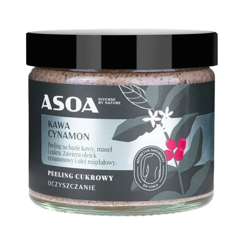 Preferatul clienților Asoa, Scrub cu zahăr și cafea, 250 ml
