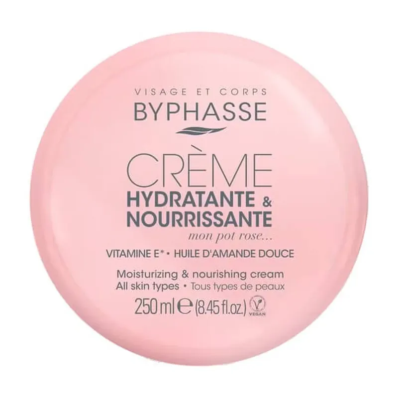 Preț mic Byphasse Pot Rose, cremă de față, corp și mâini, 250 ml