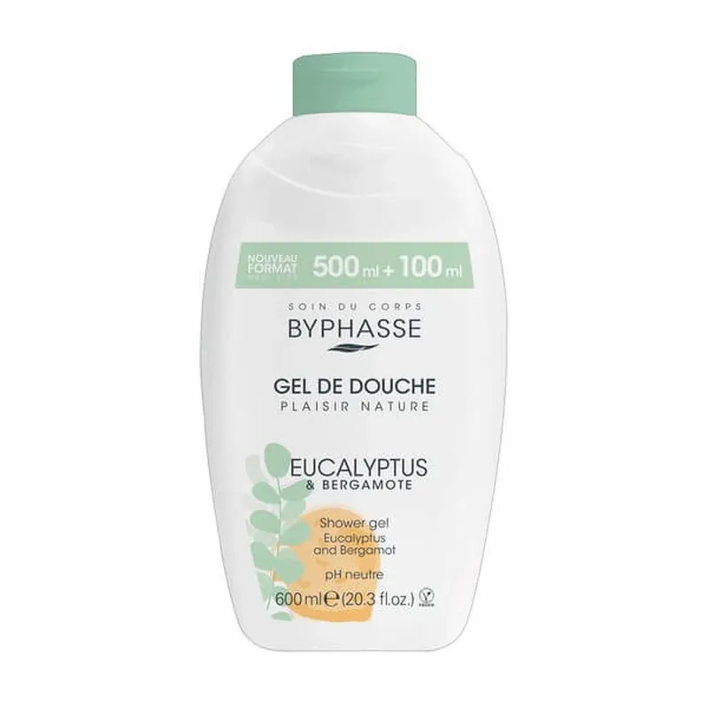 Cel mai bun preț Byphasse Plaisir Nature, gel de duș, eucalipt și bergamotă, 600 ml