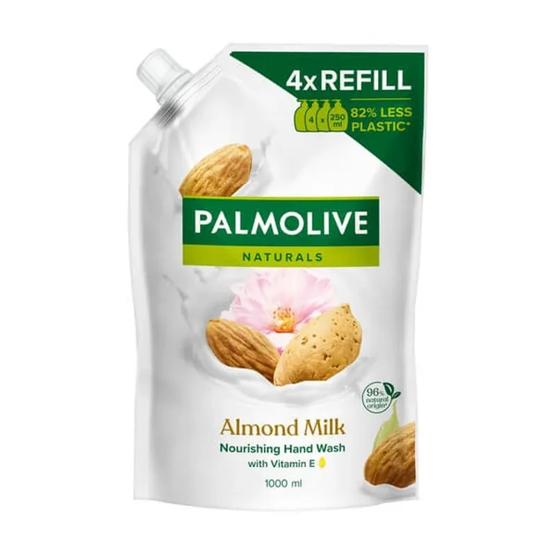 Vezi acum Palmolive, Naturals Milk & Almond, săpun lichid, refill, 1000 ml
