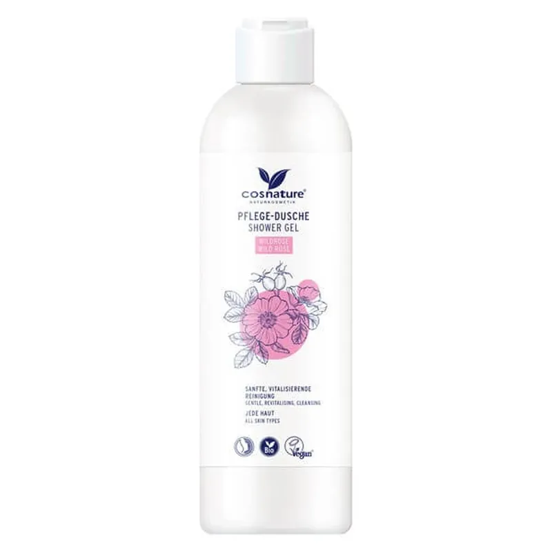 Retur gratuit Cosnature, gel de baie hidratant natural cu trandafir sălbatic, 250 ml