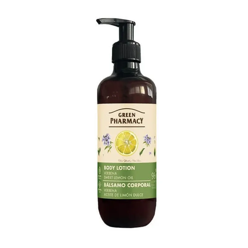Promoție Green Pharmacy, loțiune de corp, verbena și ulei de lămâie dulce, 400 ml