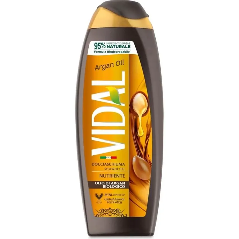 Promoție Vidal Ulei de argan - gel de baie și duș hrănitor 250 ml