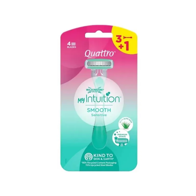 Wilkinson Quattro my intuition smooth sensitive – 4 aparate de ras de unică folosință Bestseller