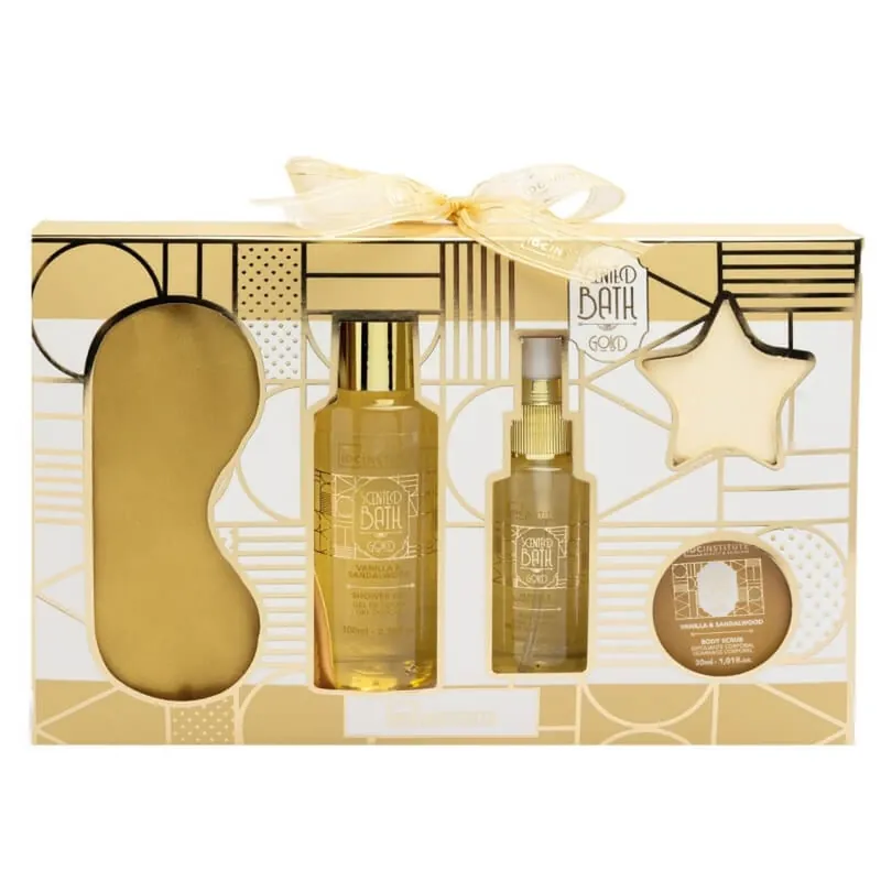 Idc Institute – Set de baie parfumat „Gold Relax Essentials” – ritual de bunăstare și relaxare Vezi acum