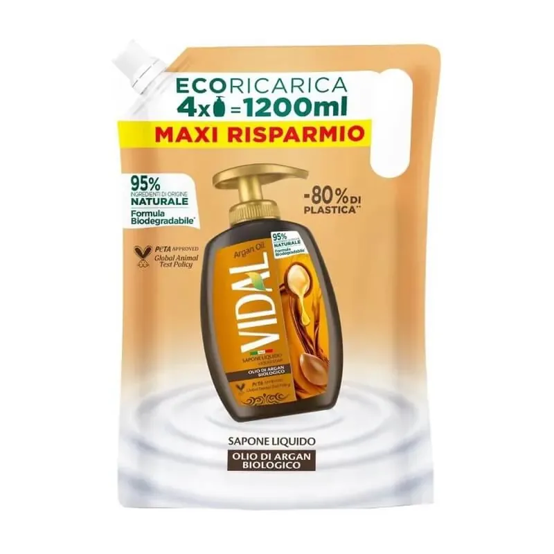 Ulei de argan Vidal – săpun lichid hidratant – rezerve de 1,2 l Plată securizată