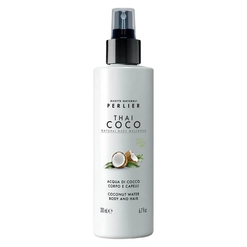 Perlier Thai Coco – apă de cocos hidratantă pentru corp și păr, cu parfum tropical, 200 ml Cumpărături sigure