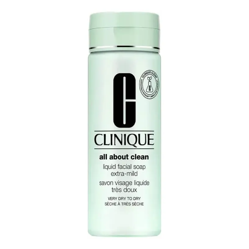 Clinique All About Clean, săpun lichid pentru față extra-delicat, 200 ml – săpun lichid pentru tenul uscat până la foarte uscat Plată sigură