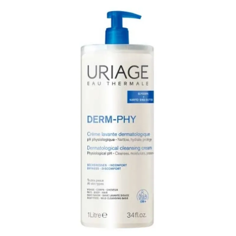 Uriage Derm-Phy Cremă dermatologică de curățare 1 L Discount
