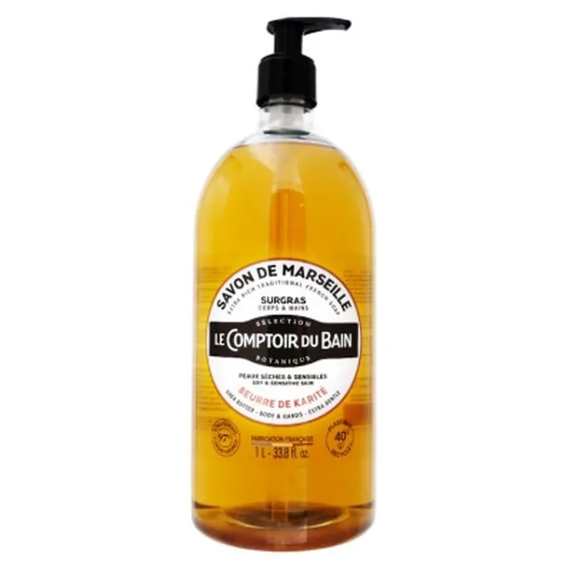 Le Comptoir du Bain – Săpun de Marsilia cu unt de shea, 1 L Nu rata