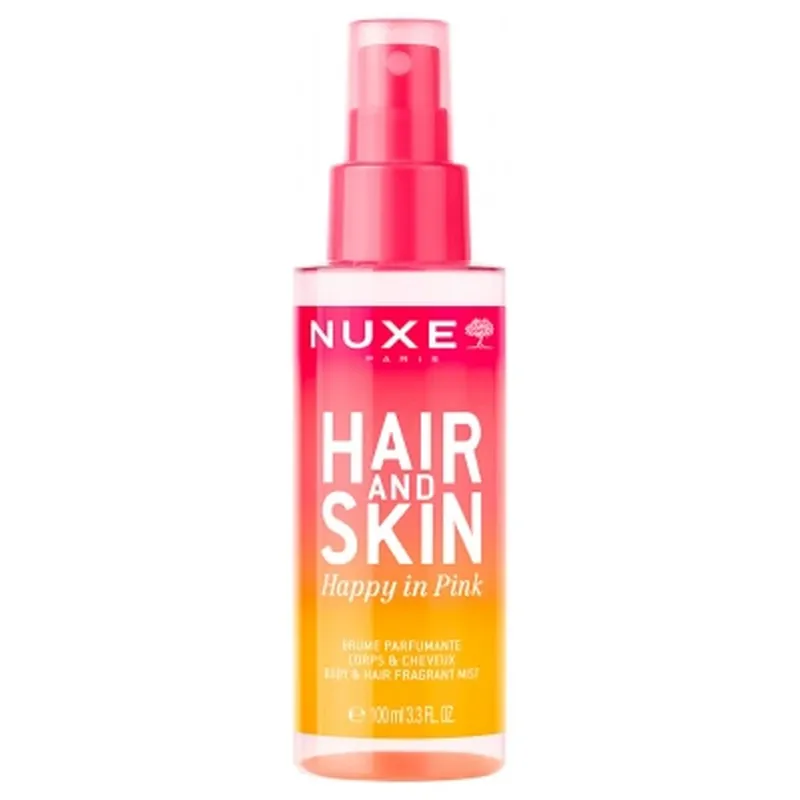 Nuxe Hair And Skin Happy In Pink – Apă parfumată pentru corp și păr 100 ml Preferatul clienților
