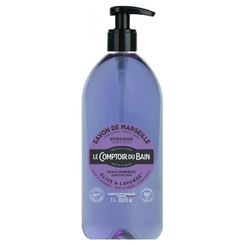 Le Comptoir du Bain – Săpun de Marsilia cu măsline și lavandă, 1 L Popular