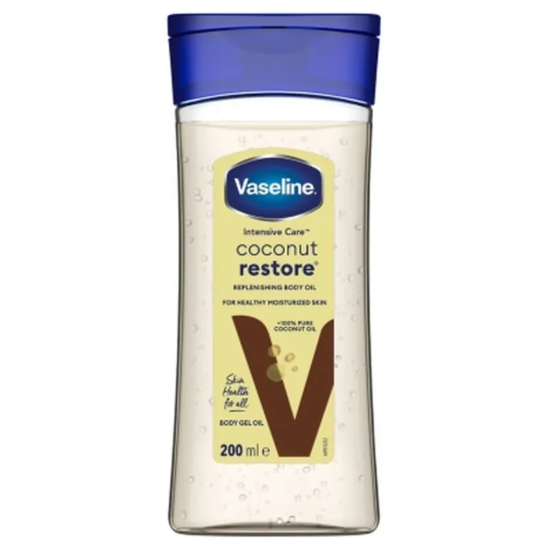 Expediere rapidă Vaseline Coconut Restore Ulei de corp cu cocos 200 ml