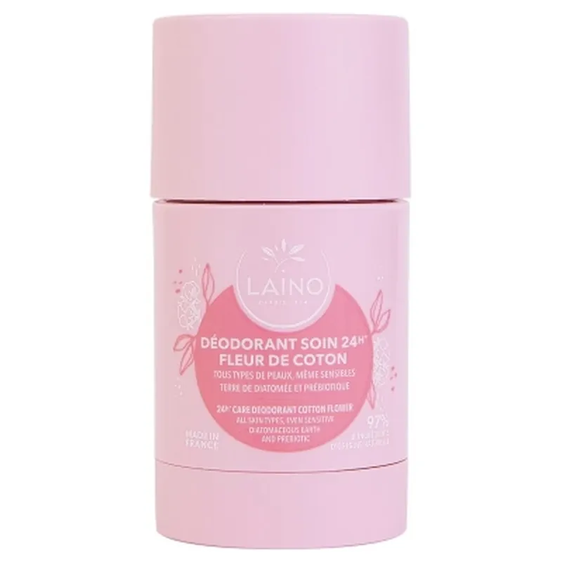 Laino Deodorant cu efect de 24 de ore, cu aromă de floare de bumbac, 60 g Reducere de preț