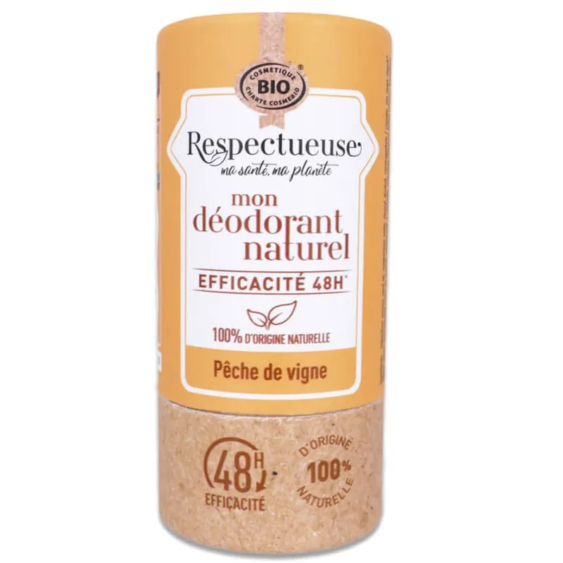 RESPECTUEUSE BIO – DEZODORANTUL MEU NATURAL CU AROMĂ DE PIERSICĂ DE VIȚĂ DE VIȚĂ 50G Bestseller