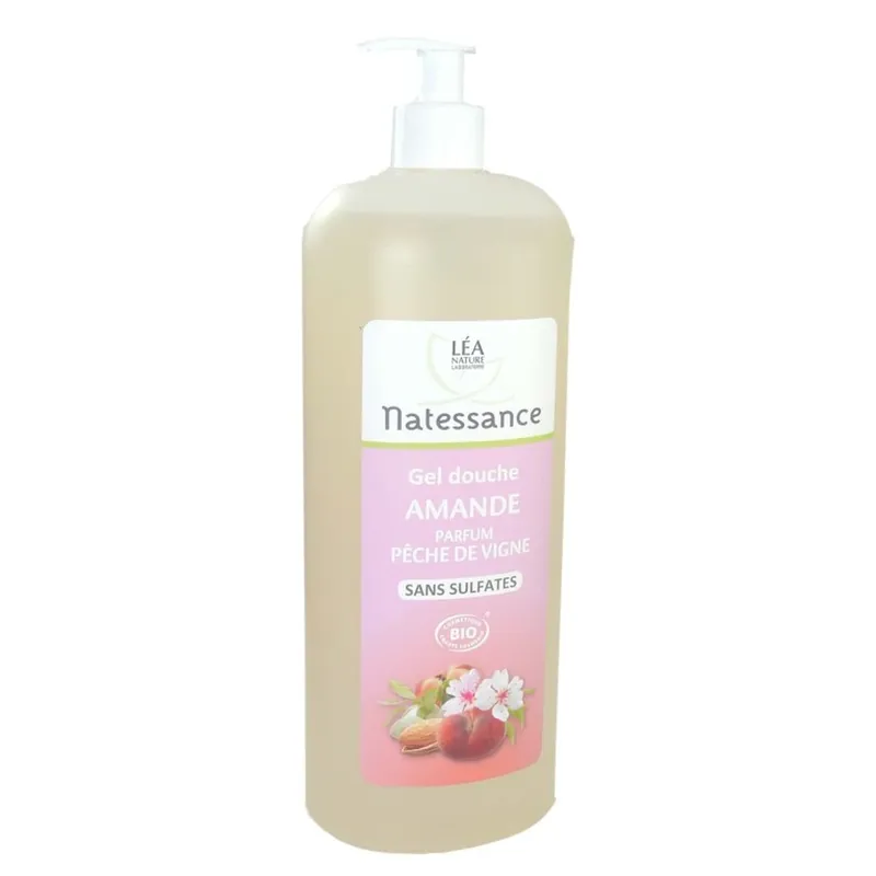 NATESSANCE GEL DE DUȘ CU MIGDALE ȘI PIERSICI DE VIȚĂ DE VIȚĂ 1L Mai ieftin