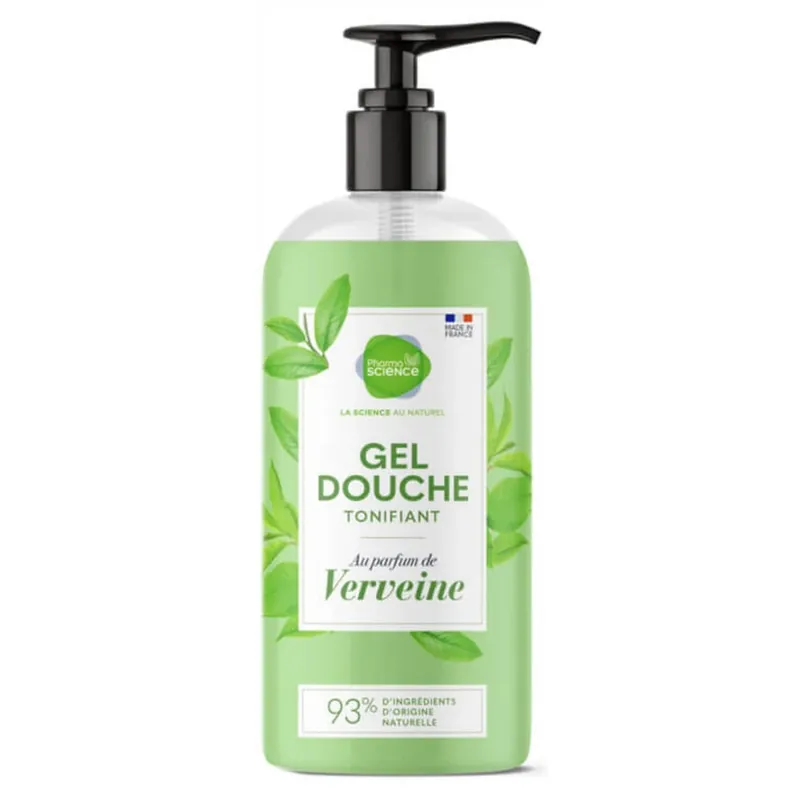 PHARMASCIENCE GEL DE DUȘ TONIFICANT CU VERVEINĂ 1 L Reducere extra