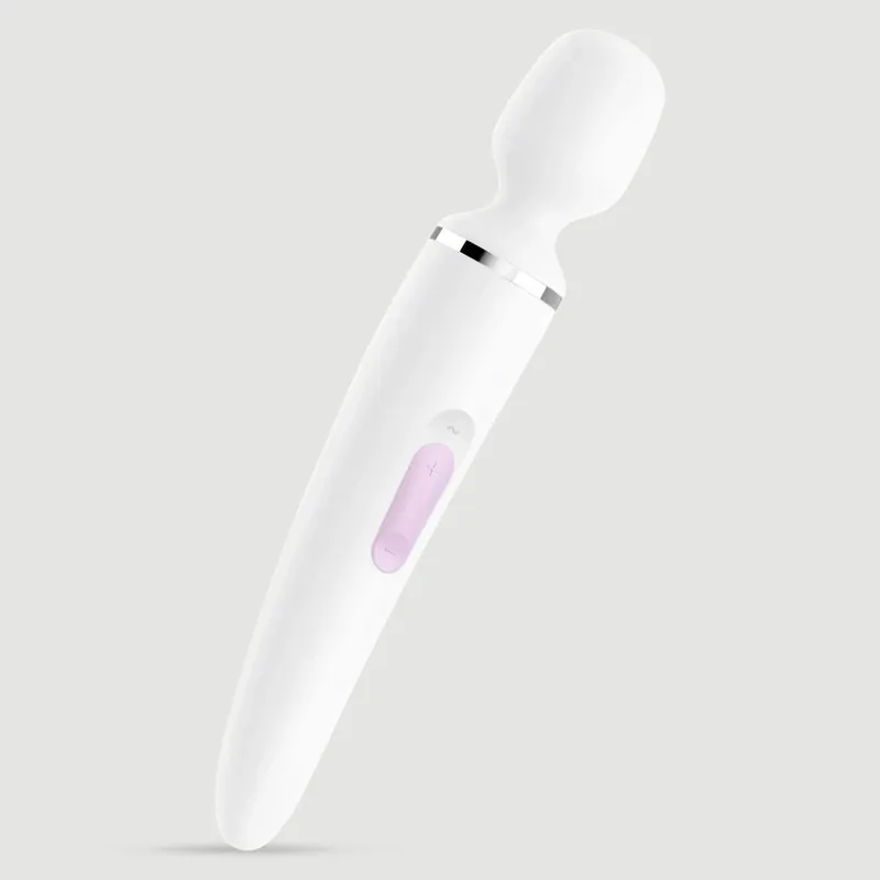 Vibrator de masaj Satisfyer Wand-er Women Wand - Alb Ofertă limitată