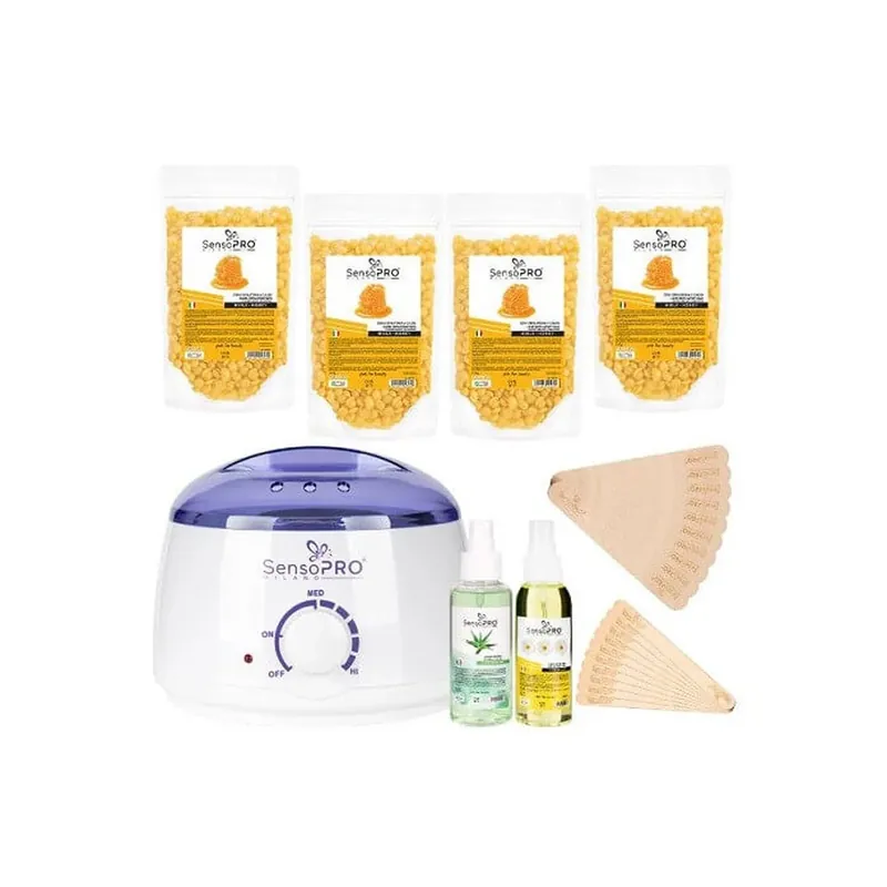 Kit epilare, SensoPro Milano, 4 pachete ceara Retur gratuit
