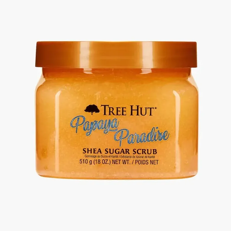 Calitate înaltă Tree Hut Duș Scrub Corp Papaya Paradise 510gr