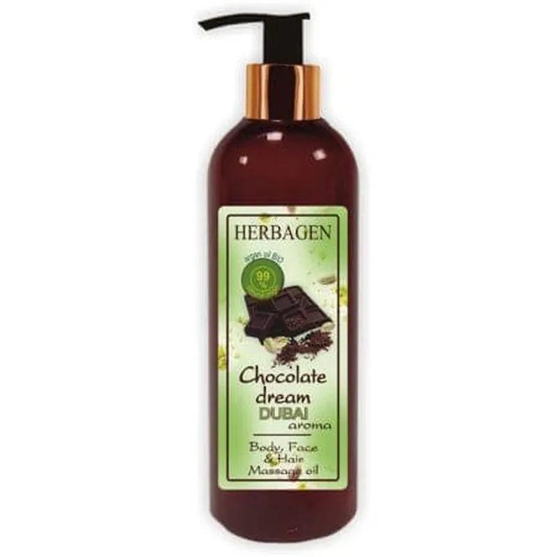 Ulei de masaj Dubai Chocolate Dream Aroma, 150 ml, Herbagen Preț redus