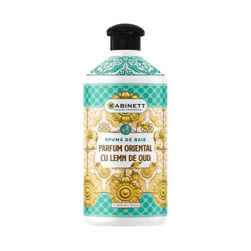 Spuma de baie, Parfum Oriental cu lemn de Oud, 1000 ml, Kabinett Natural Cosmetics Plată sigură