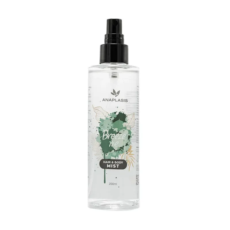 Expediere rapidă Anaplasis Brumă pentru păr și corp Breeze Me Cu parfum de liliac, pudră și floare verde 200ml.