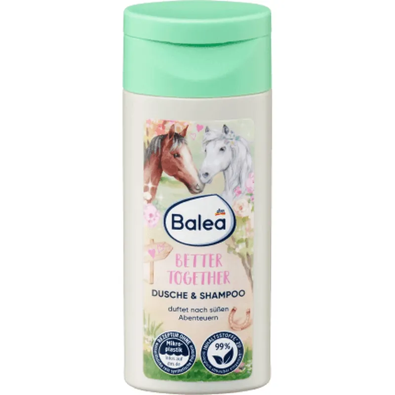 Ofertă exclusivă Balea Gel de duș & șampon copii BETTER TOGETHER, 50 ml