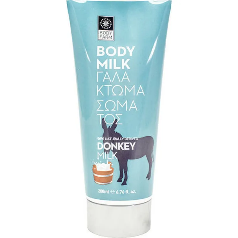Bodyfarm Donkey Milk Loțiune hidratant pentru corp cu Lapte de măgăriță pentru toate tipurile de piele 200ml Expediere rapidă