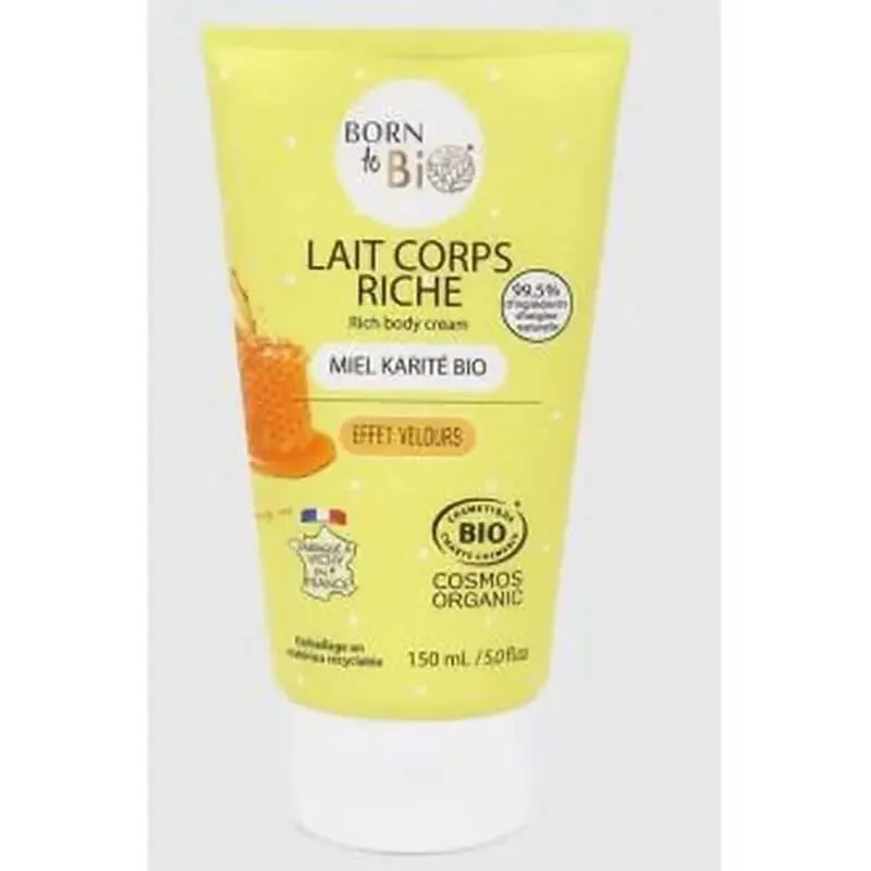 Born To Bio Lapte de corp bogat unt de shea 150Ml. Bio Cel mai vândut