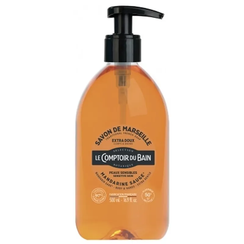 Le Comptoir du Bain – Săpun de Marsilia cu mandarină și salvie, 500 ml Ultima șansă