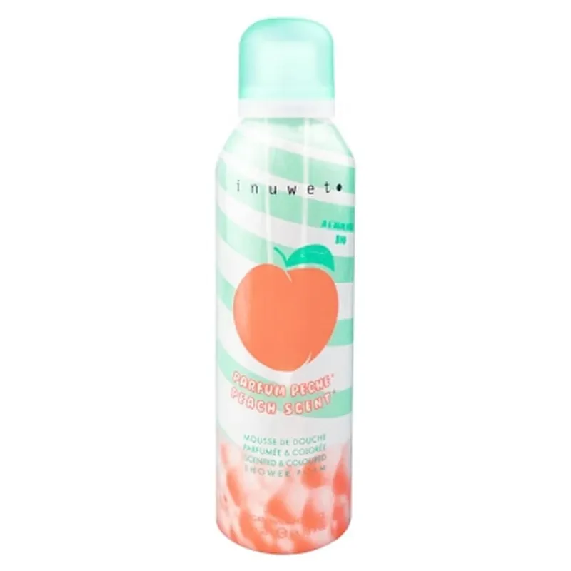 Inuwet Spumă de duș parfumată și colorată cu aromă de piersică, 200 ml Mai ieftin