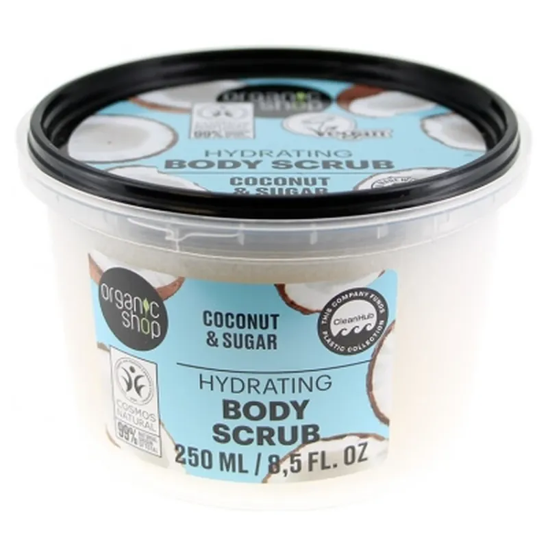 Preț mic Organic Shop Exfoliant hidratant pentru corp cu nucă de cocos 250 ml