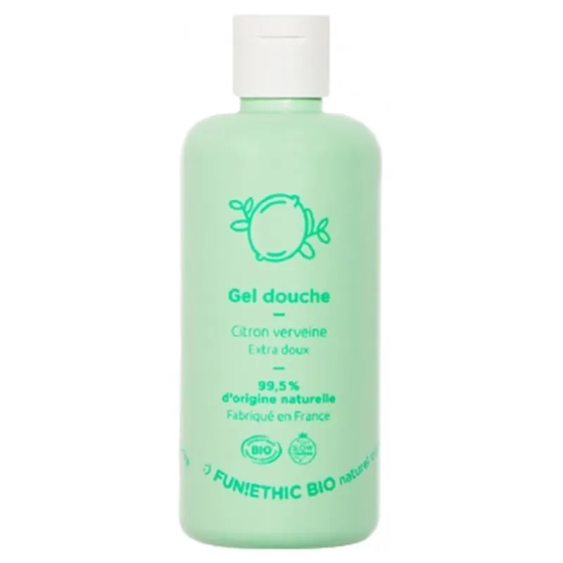 Ieftin FUN!ETHIC Gel de duș cu lămâie și verbină organic 250 ml