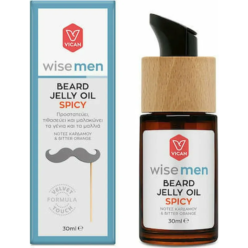 WISE Men Spicy Men‘s Beard Oil Gel cu cardamom și portocale amare 30ml Doar azi