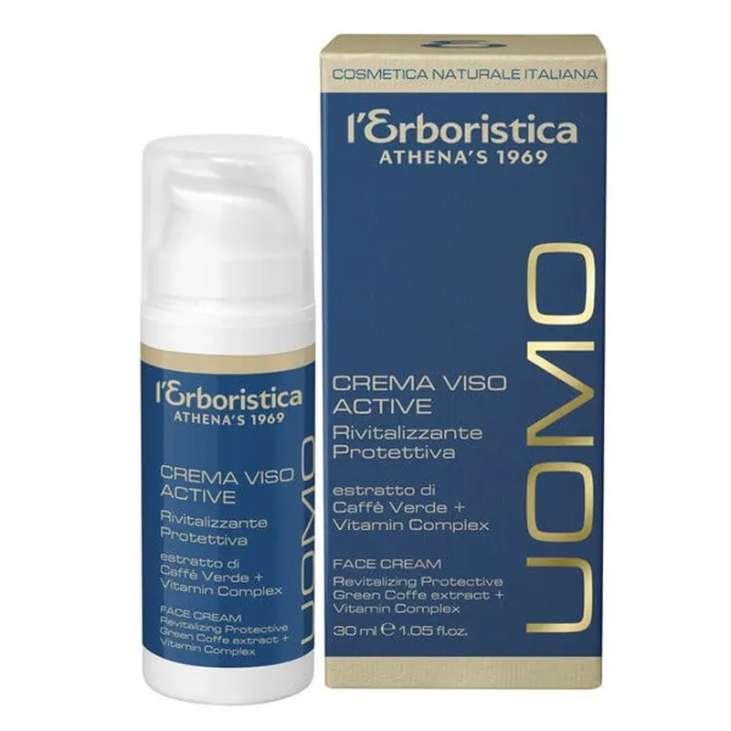 L& 039;Erboristica Uomo Active, cremă de față revitalizantă și protectoare pentru bărbați, 30 ml Reducere