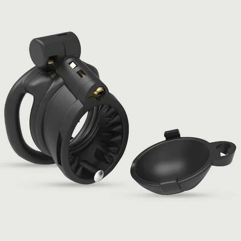 Ieftin Cușcă de castitate Spike Open 6,5 x 3 cm - Negru