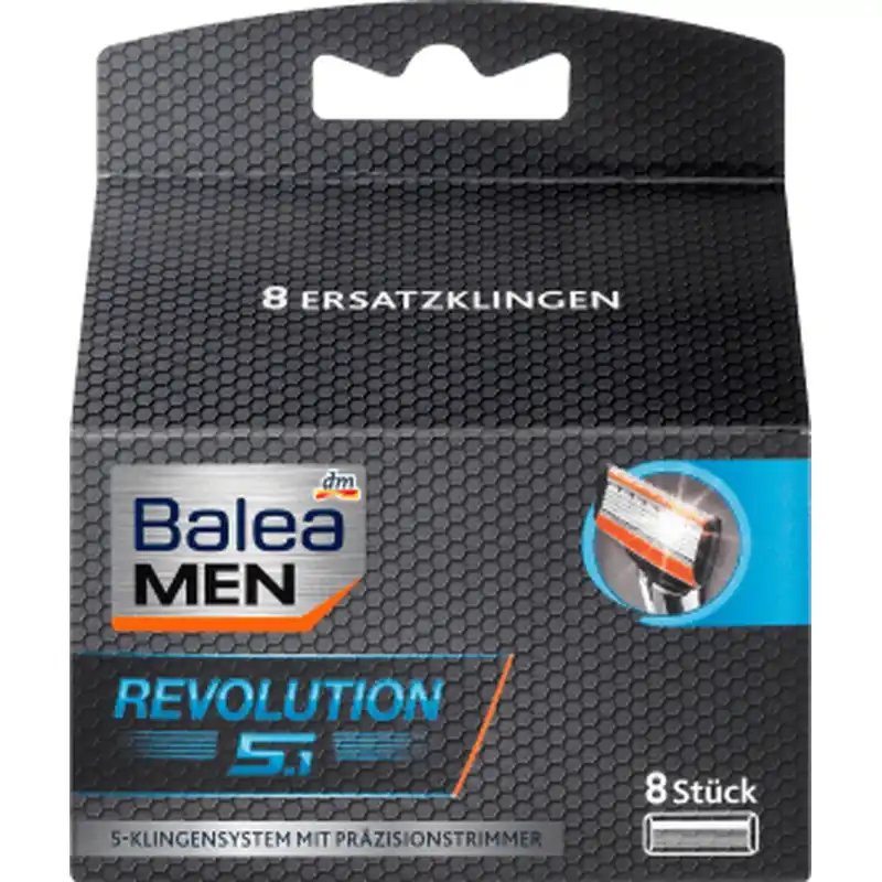 Balea MEN Revolution 5.1 lame de ras rezerve 8 buc, 8 buc Preferatul clienților