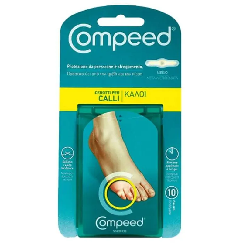 Plasturi medii pentru bătături profunde, 10 bucati, Compeed Preț mic