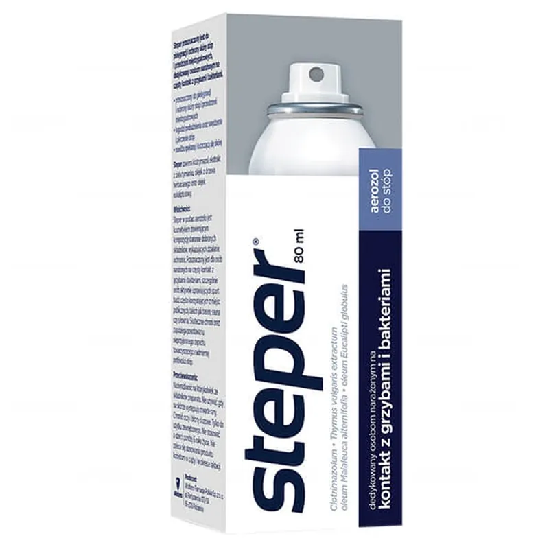 Steper, spray antifungic pentru picioare și unghii, 80 ml Chilipir