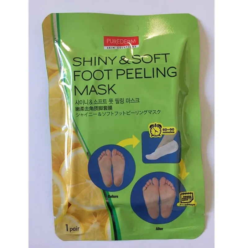 Masca exfolianta pentru indepartarea calusului Botanical Choice, 1 pereche, Purederm Preț mic