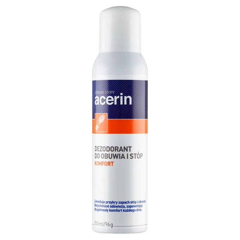Retur gratuit Acerin Comfort, deodorant pentru pantofi și picioare, 150 ml
