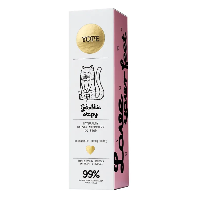 Plată sigură Yope Smooth Feet, balsam natural reparator pentru picioare, 75 ml