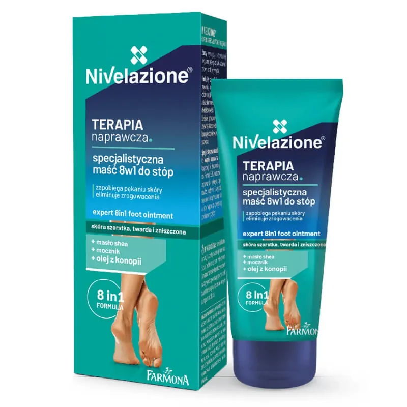Farmona Nivelazione Nivelazione Repair Therapy, unguent specializat pentru picioare 8în1, 50 ml Lichidare de stoc