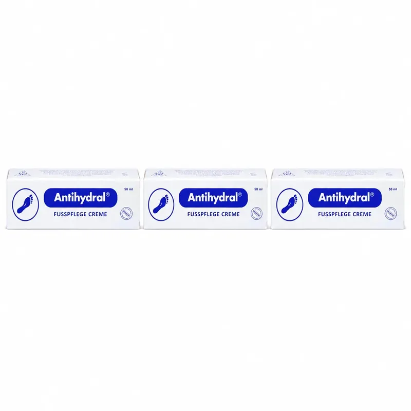Cremă Antihydral® pentru îngrijirea picioarelor, 3x50 ml Reducere specială