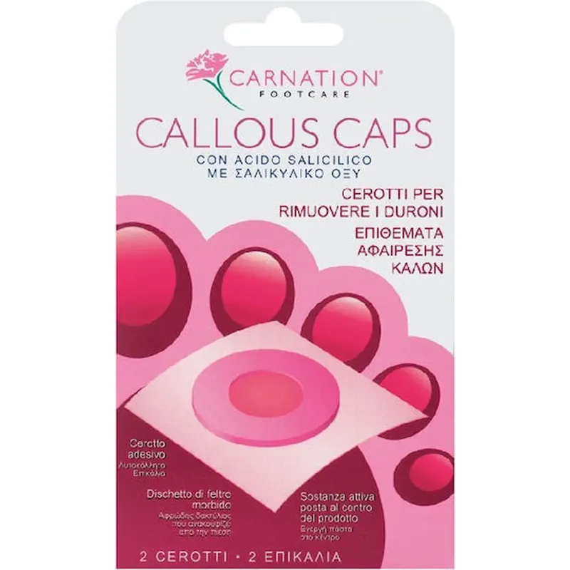 Ofertă specială CARNATION Callous Caps Callous Removal Pads 2 bucăți