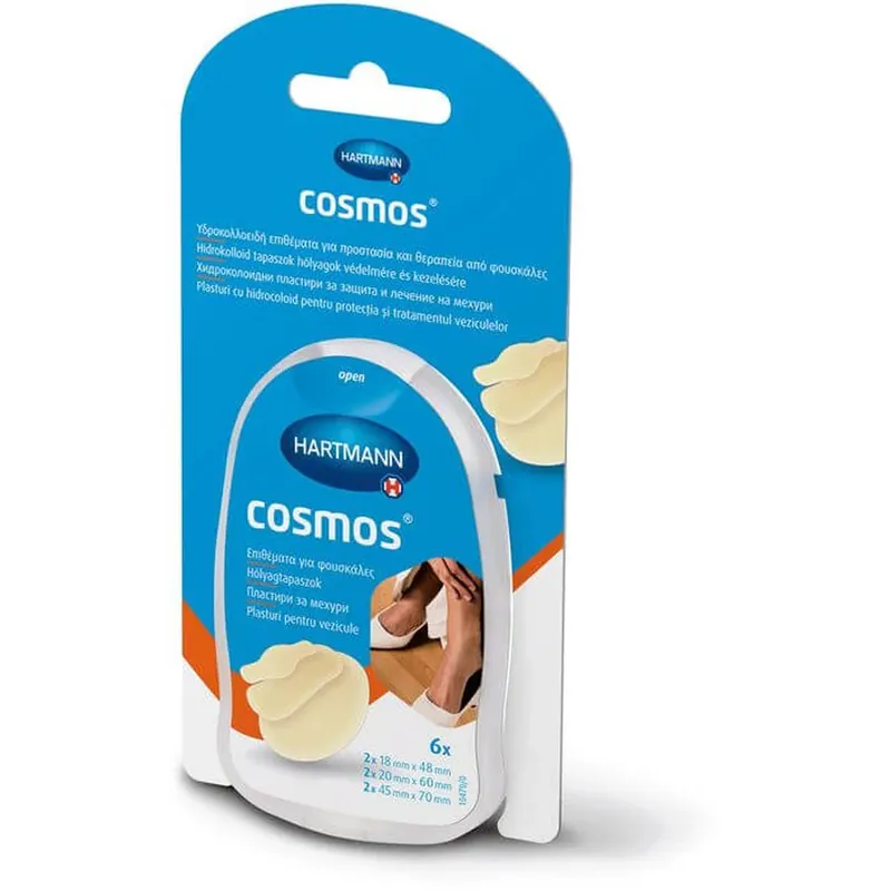 COSMOS Plasturi pentru bășici Mix 3 dimensiuni 6 buc. Cumpără online