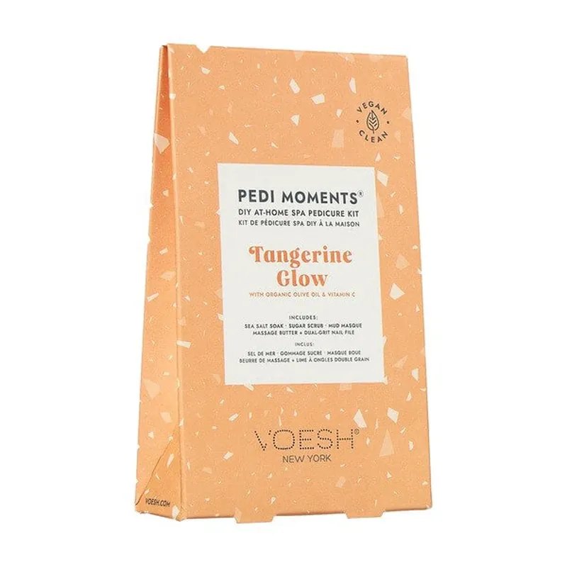 Voesh, set pedichiură în 4 pași, tangerine glow, 1 buc. Reducere extra