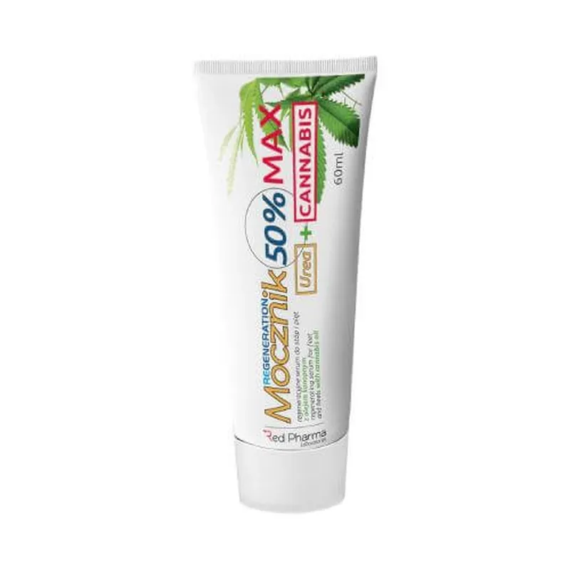 Popular Red Pharma Uree 50% Max Ser regenerativ pentru picioare și călcâie cu ulei de cânepă, 60ml